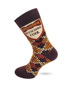 Grandpa Old School Cool Men's Novelty Crew Socks — Fabdaz