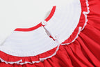 Red Santa Smocked Ruffle Romper - Premium Baby & Toddler Outfits from Lil Cactus - Just $37.95! Shop now at Pat's Monograms