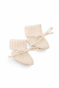 Knit Baby Booties | Ash — Caden Lane Baby Accessories