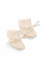 Knit Baby Booties | Ash — Caden Lane Baby Accessories