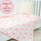 Muslin Quilt Baby & Kids Blanket Beautiful Bows — LollyBanks Baby Blanket