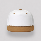 Perforated Structured White-Burnt Orange / White-Orange Rope - XL — Blank Rope Hats Hats & Caps