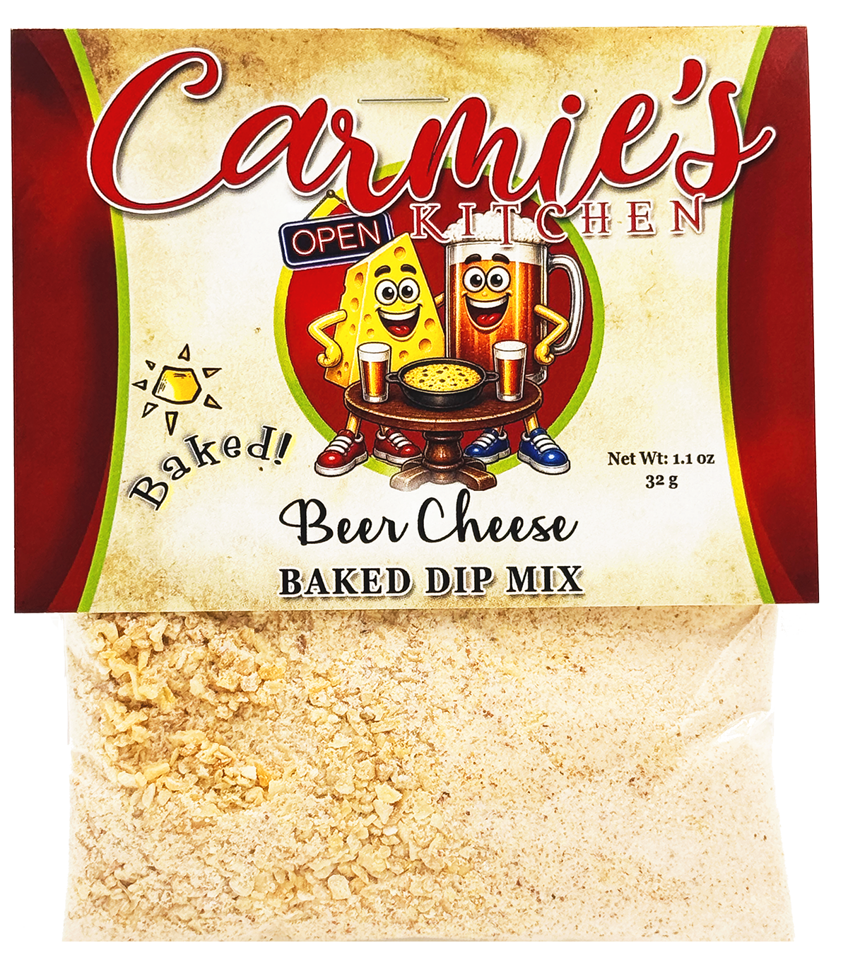 Beer Cheese Baked Dip Mix — Carmie's Kitchen Gourmet Foods