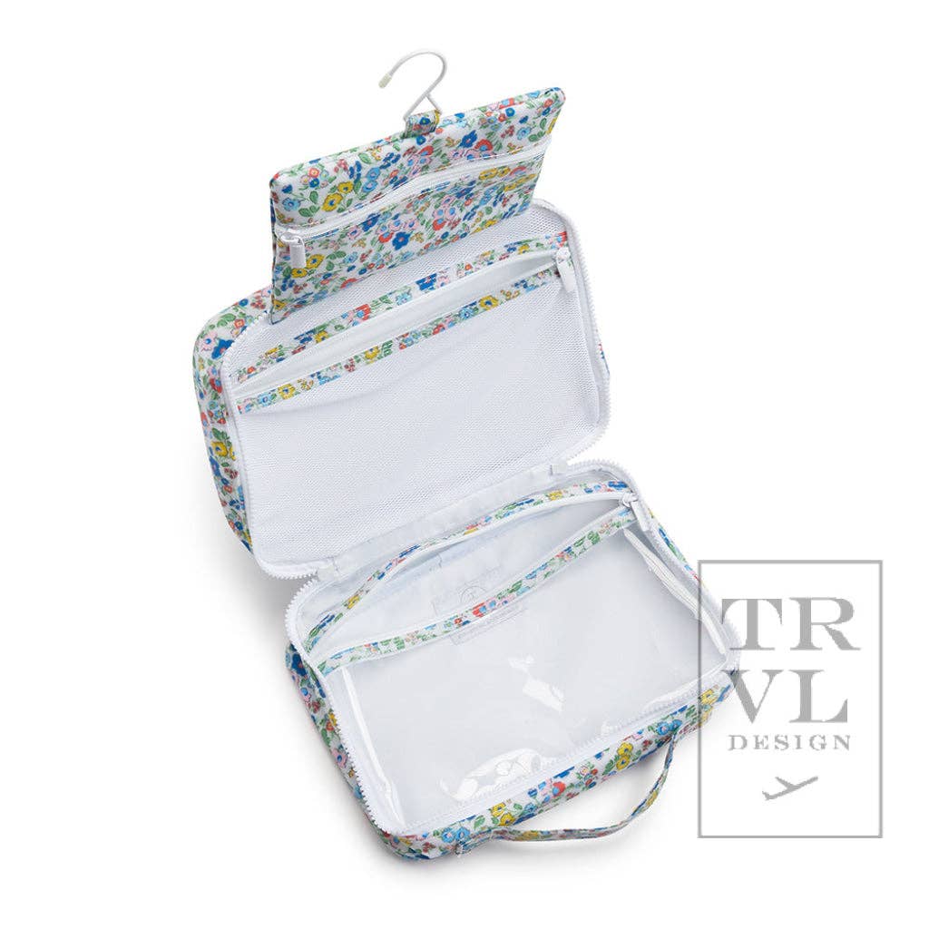 Bundle Up2 Hanging Toiletry Bag - Posies — TRVL Design Cosmetic Bag