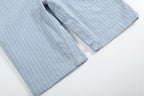 Light Blue Pinstripe Turkey Smocked Overalls — Lil Cactus Baby & Toddler Outfits