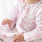 Fancy Frills Ruffle Zipper Footie — Caden Lane Baby Sleepwear