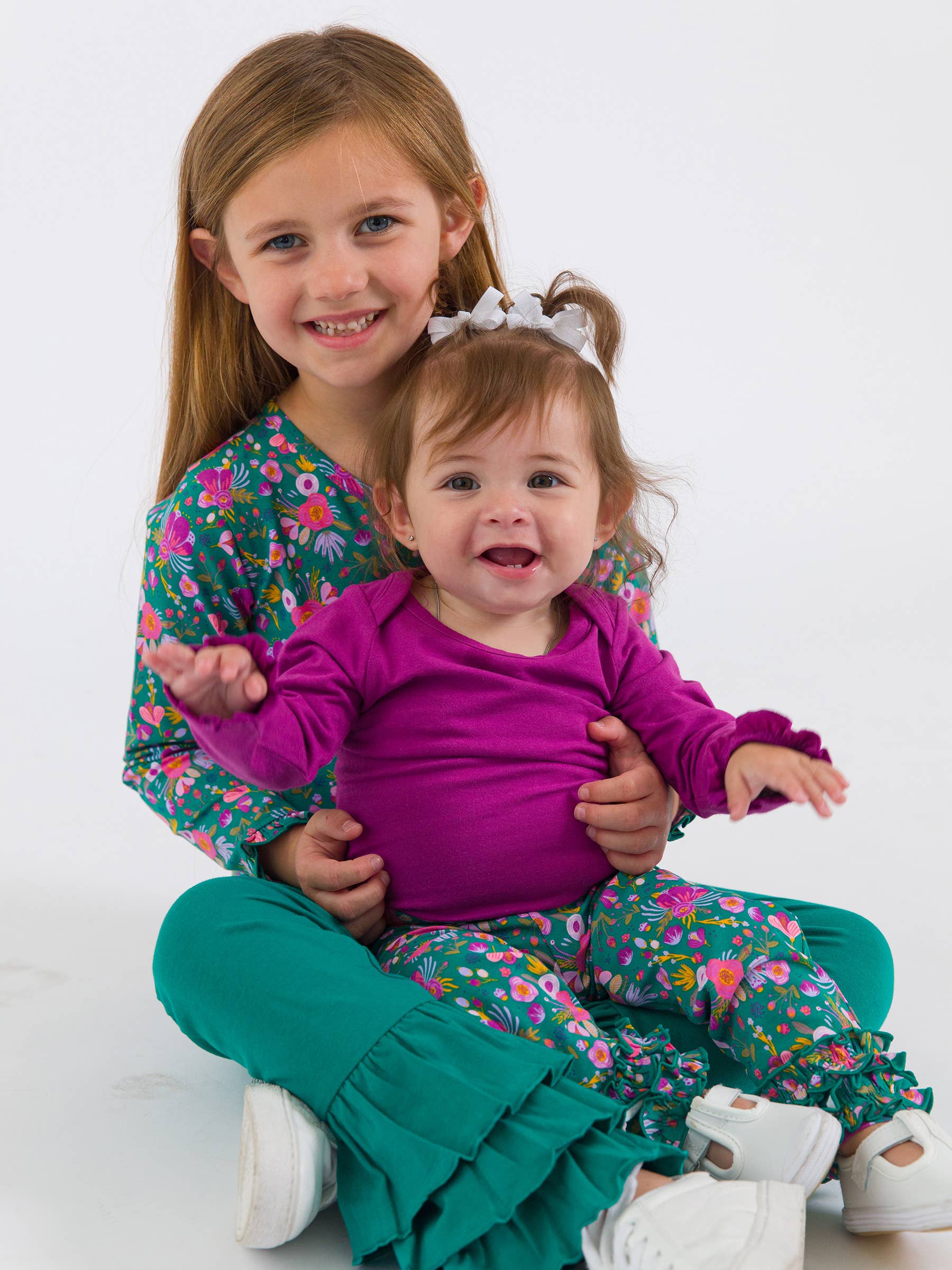 Baby Girls Plum Tart Knit Long Sleeve Ruffle Bodysuit — RuffleButts + RuggedButts Baby & Toddler Outfits