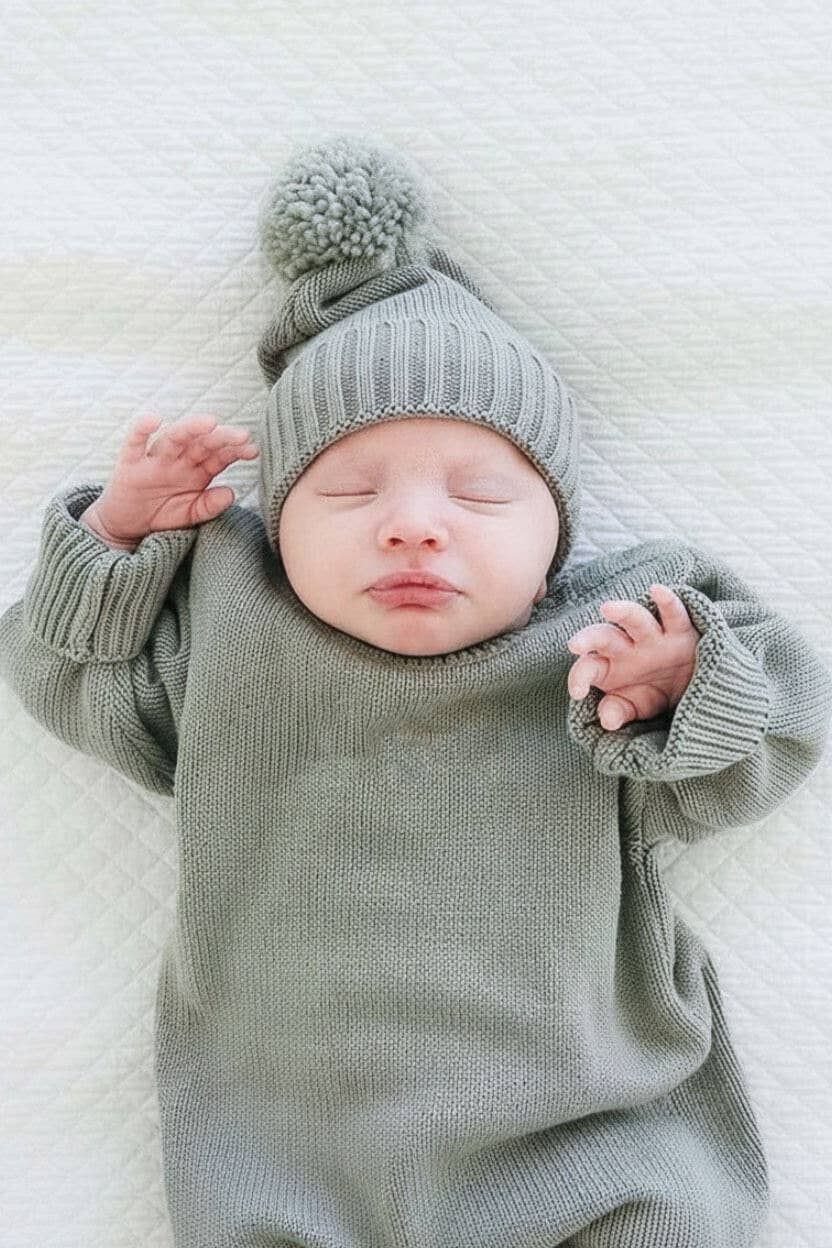 Knit Sweater Bubble Romper — Caden Lane