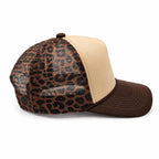 Leopard Pattern Mesh Foam Trucker Hat — Hatzzi Hats & Caps