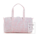 TRVL Design bunny toile pink weekender duffel bag weekend travel
