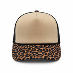 Leopard Pattern Mesh Foam Trucker Hat — Hatzzi Hats & Caps