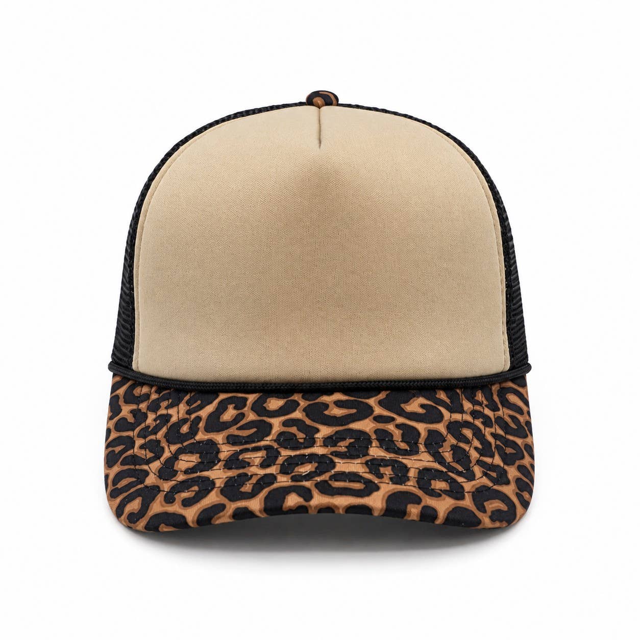 Leopard Pattern Mesh Foam Trucker Hat — Hatzzi Hats & Caps