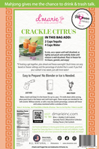 Crackle Citrus Mahjong Cocktail - Ready-To-Freeze Cocktail — d'marie inc. drink mix