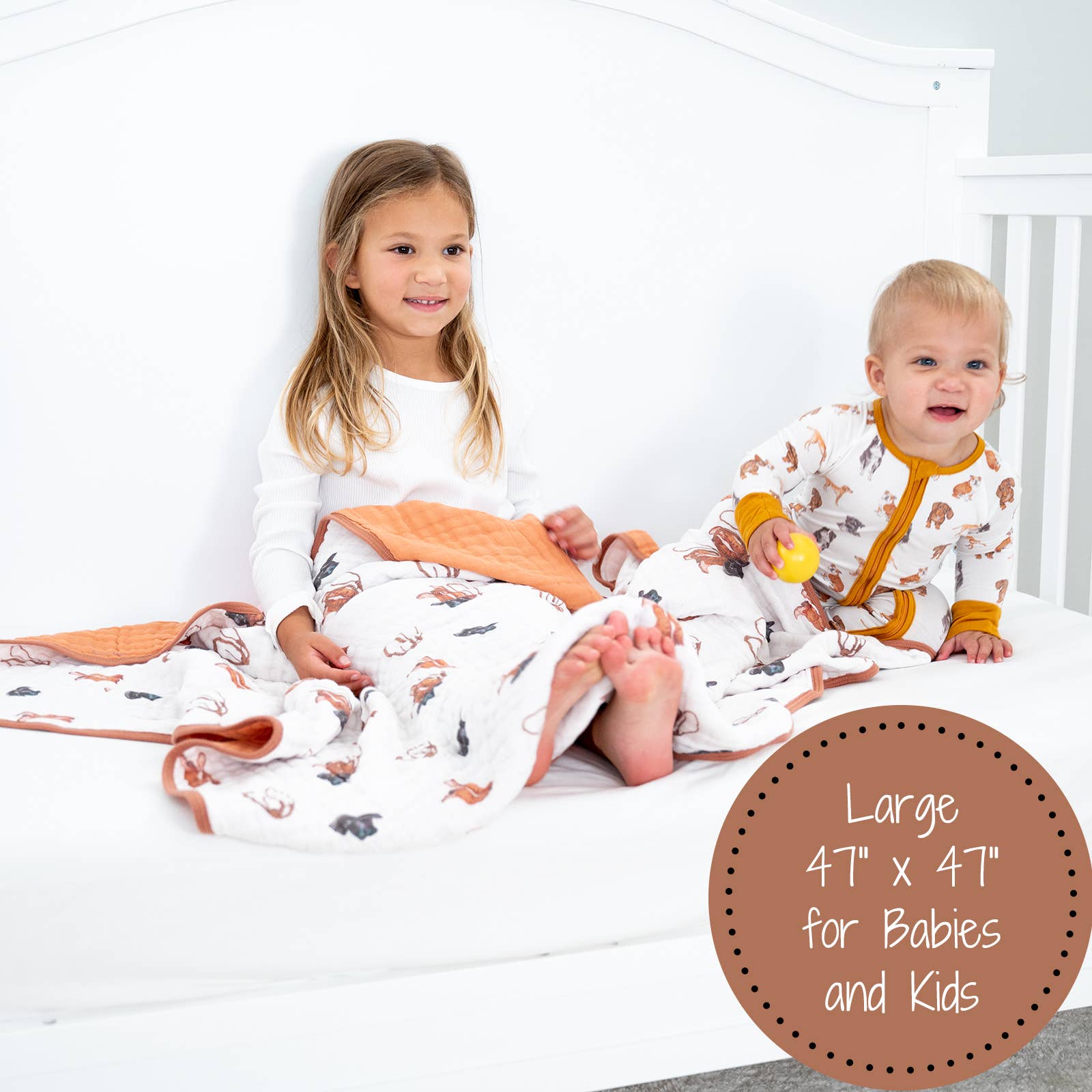 Muslin Quilt Baby & Kids Blanket Better in Boots — LollyBanks Baby Blanket