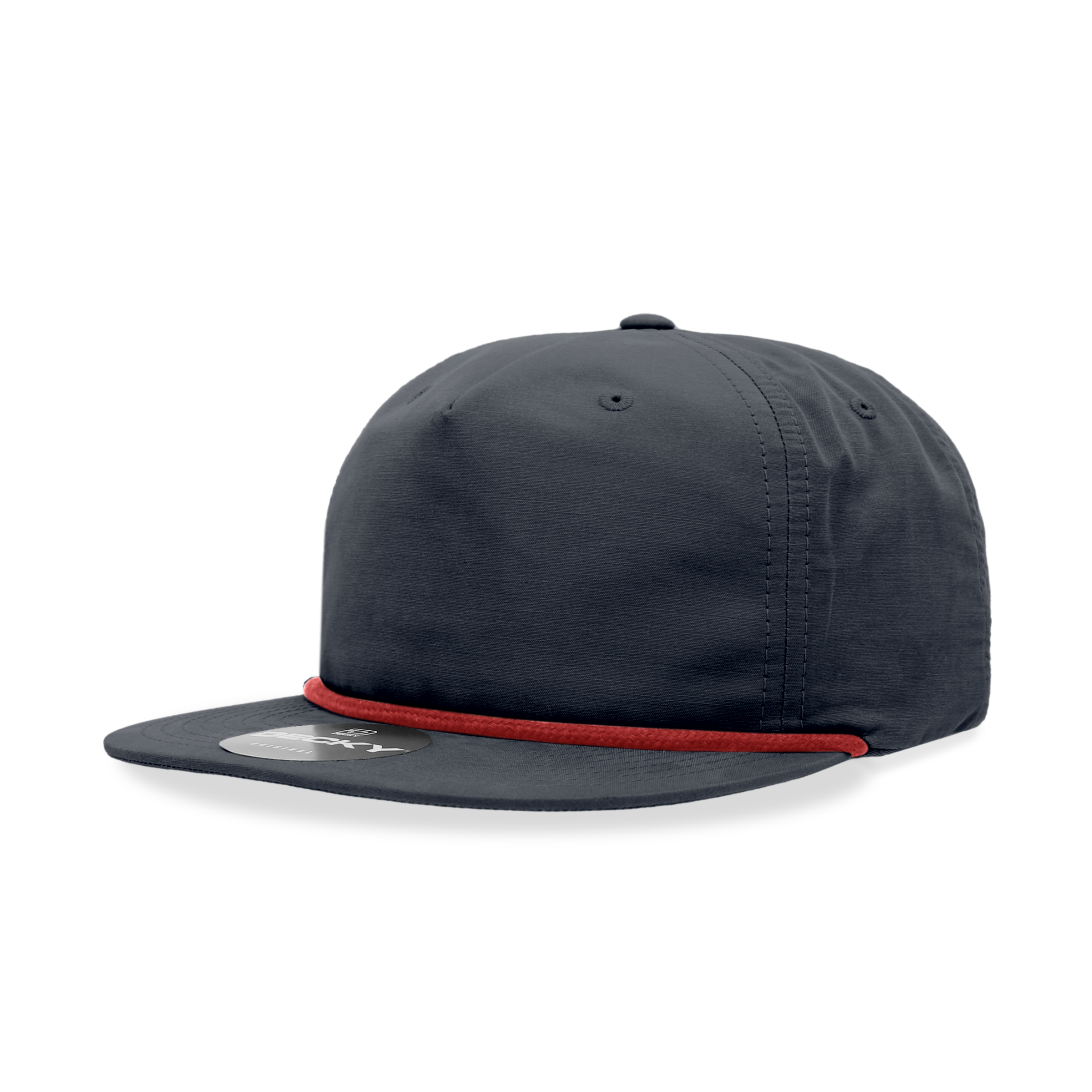 Decky 6032 Classic Rope Cap, 5 Panel Flat Bill Hat, Snapback — The Park Wholesale Caps