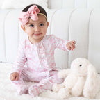 Fancy Frills Ruffle Zipper Footie — Caden Lane Baby Sleepwear