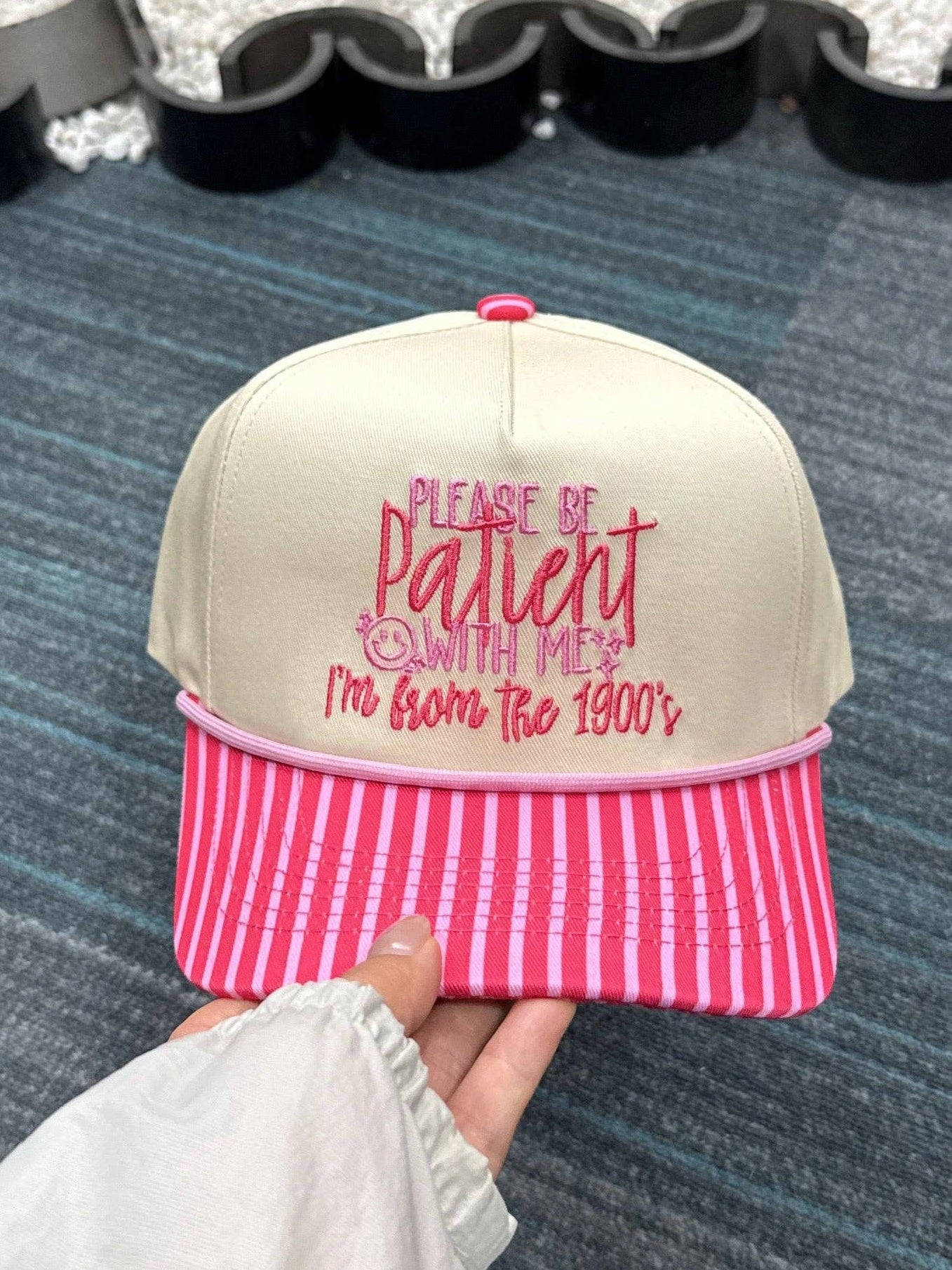 Be Patient with Me Trucker Hat — James Rae Hats & Caps