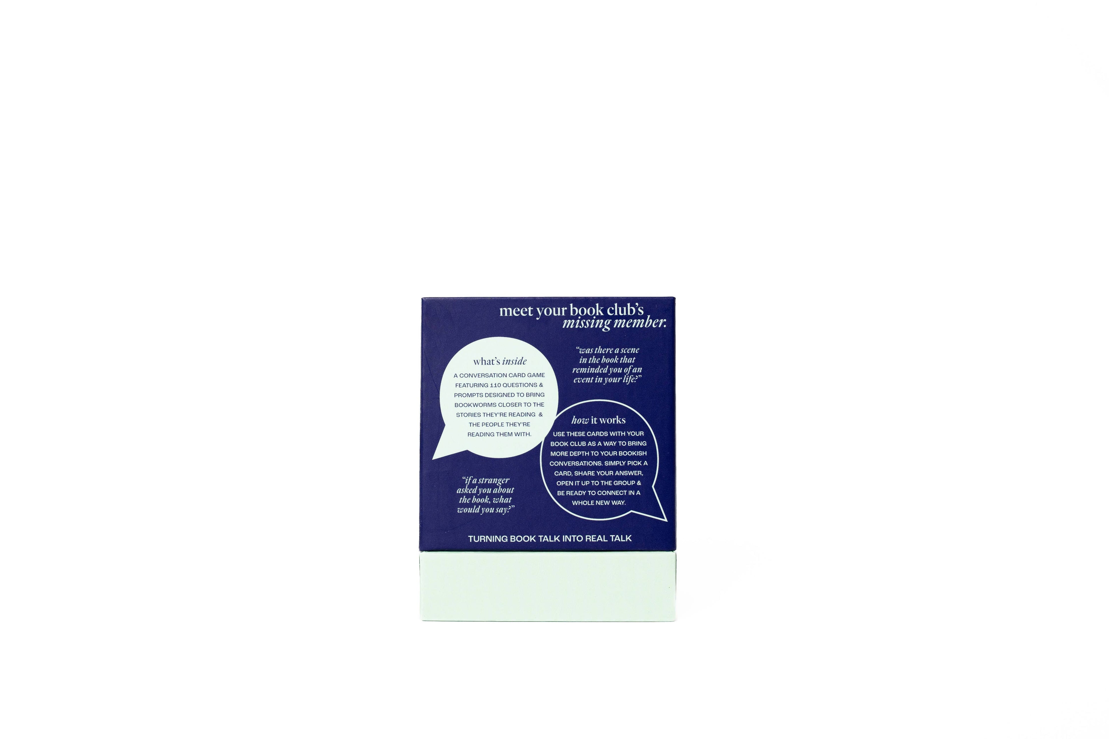 Bonding Over Books: A Conversation Card Game for Book Clubs — games