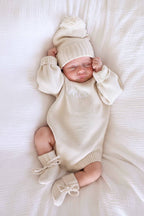 Knit Baby Booties | Ash — Caden Lane Baby Accessories