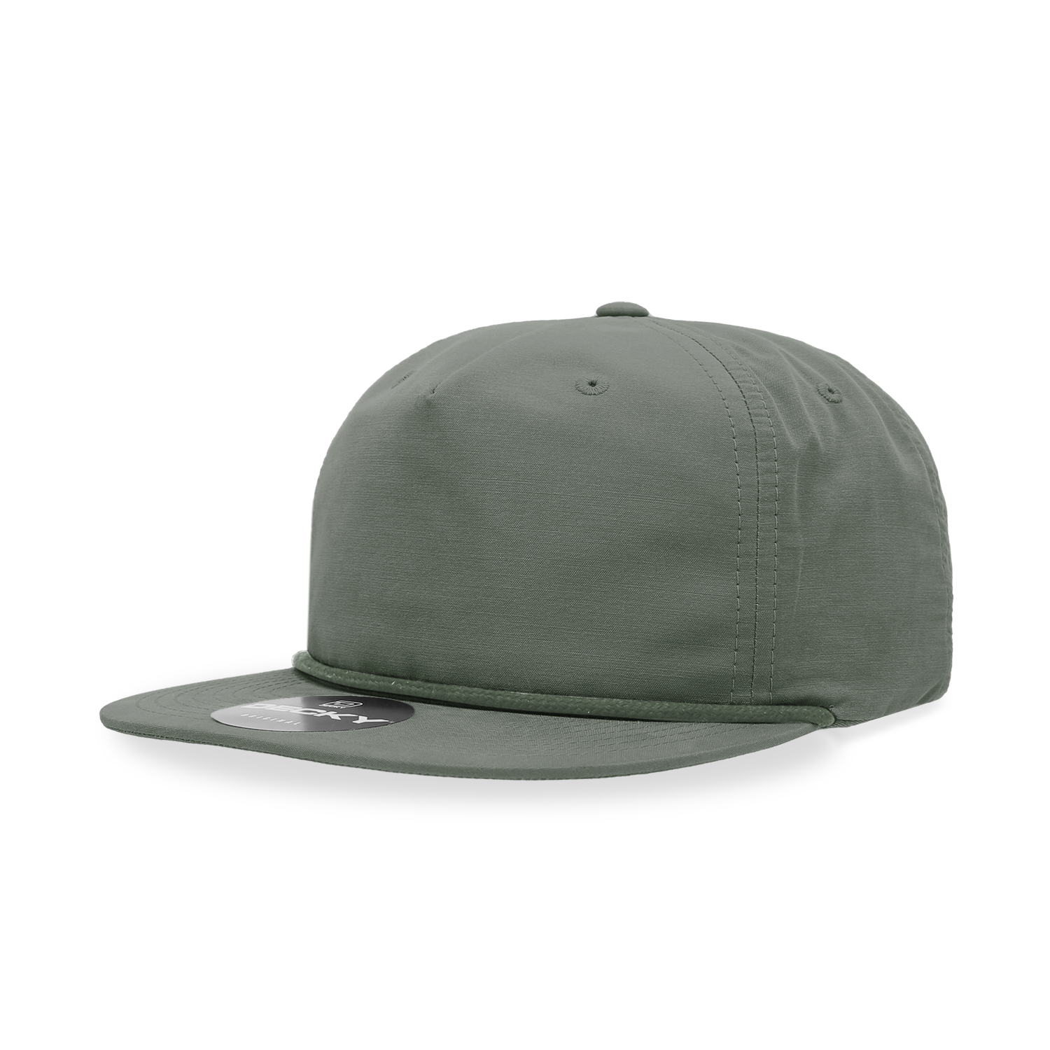 Decky 6032 Classic Rope Cap, 5 Panel Flat Bill Hat, Snapback — The Park Wholesale Caps