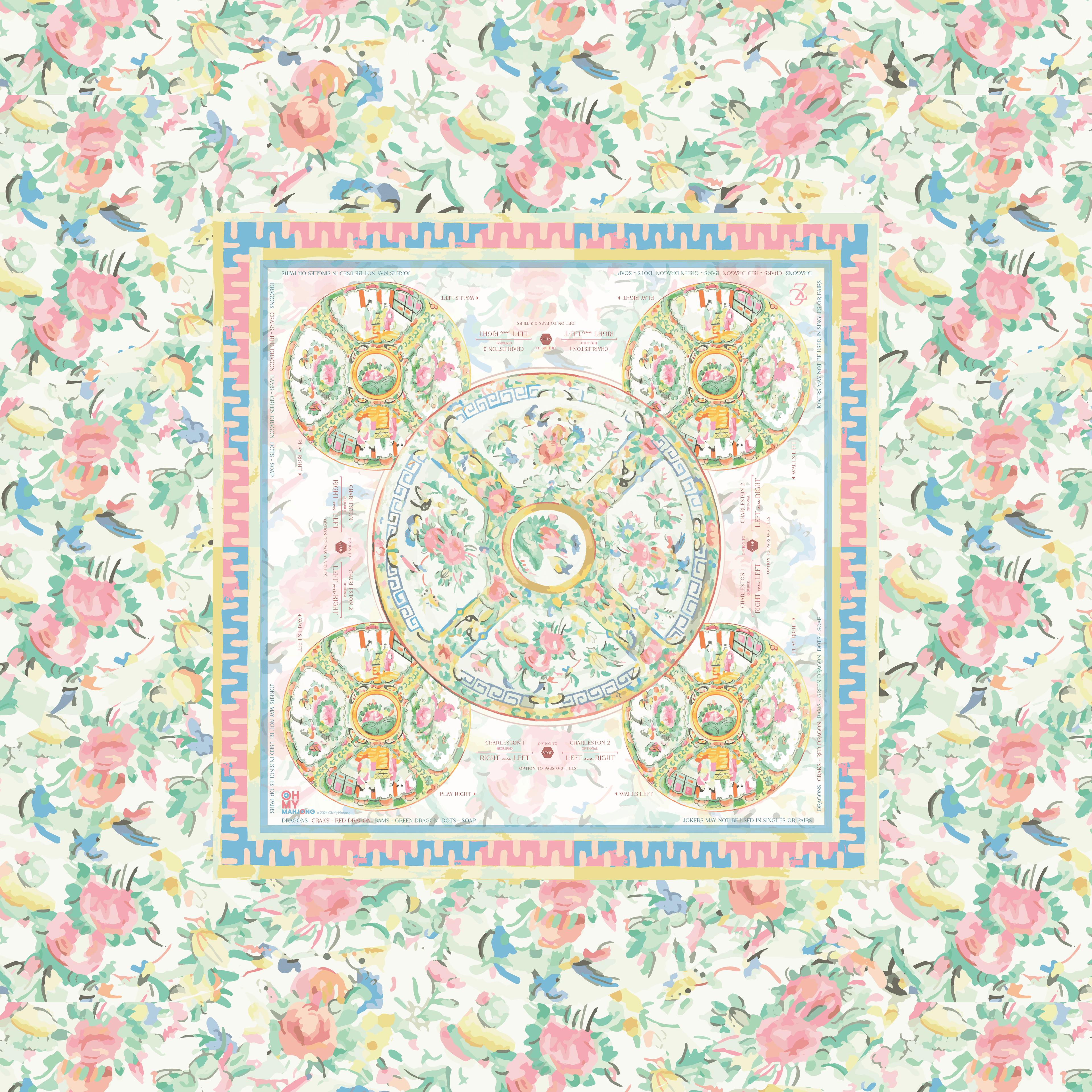 Aristocrat Tablecloth — Oh My Mahjong