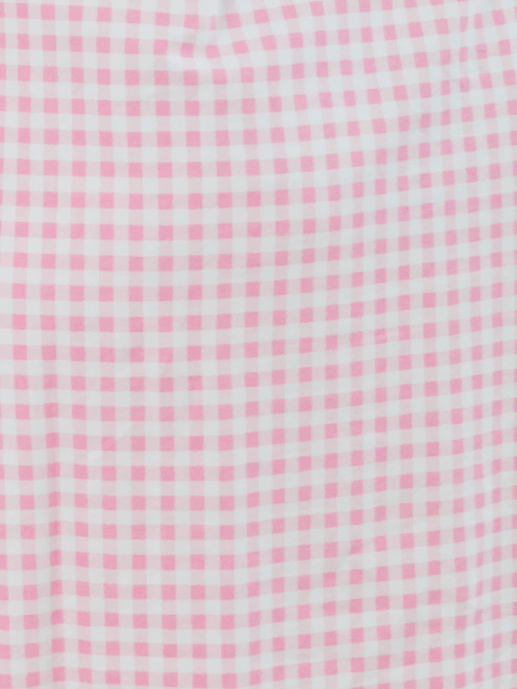 SoftSnooze™ Baby Girls Cotton Modal Pink Gingham Ruffle Knotted Sleep Gown & Bow Hat Set