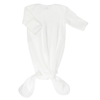 Paty Knit Knotted Overlap Shoulder Gown — Baby Sleepwear
