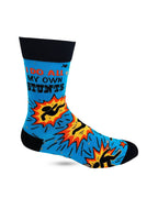 I Do All My Own Stunts Men's Novelty Crew Socks — Fabdaz