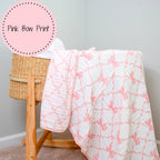 Muslin Quilt Baby & Kids Blanket Beautiful Bows — LollyBanks Baby Blanket