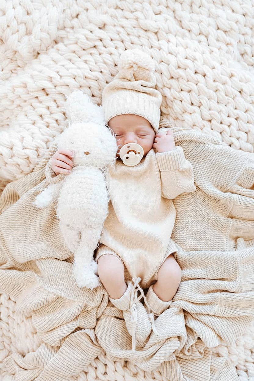Knit Sweater Bubble Romper — Caden Lane