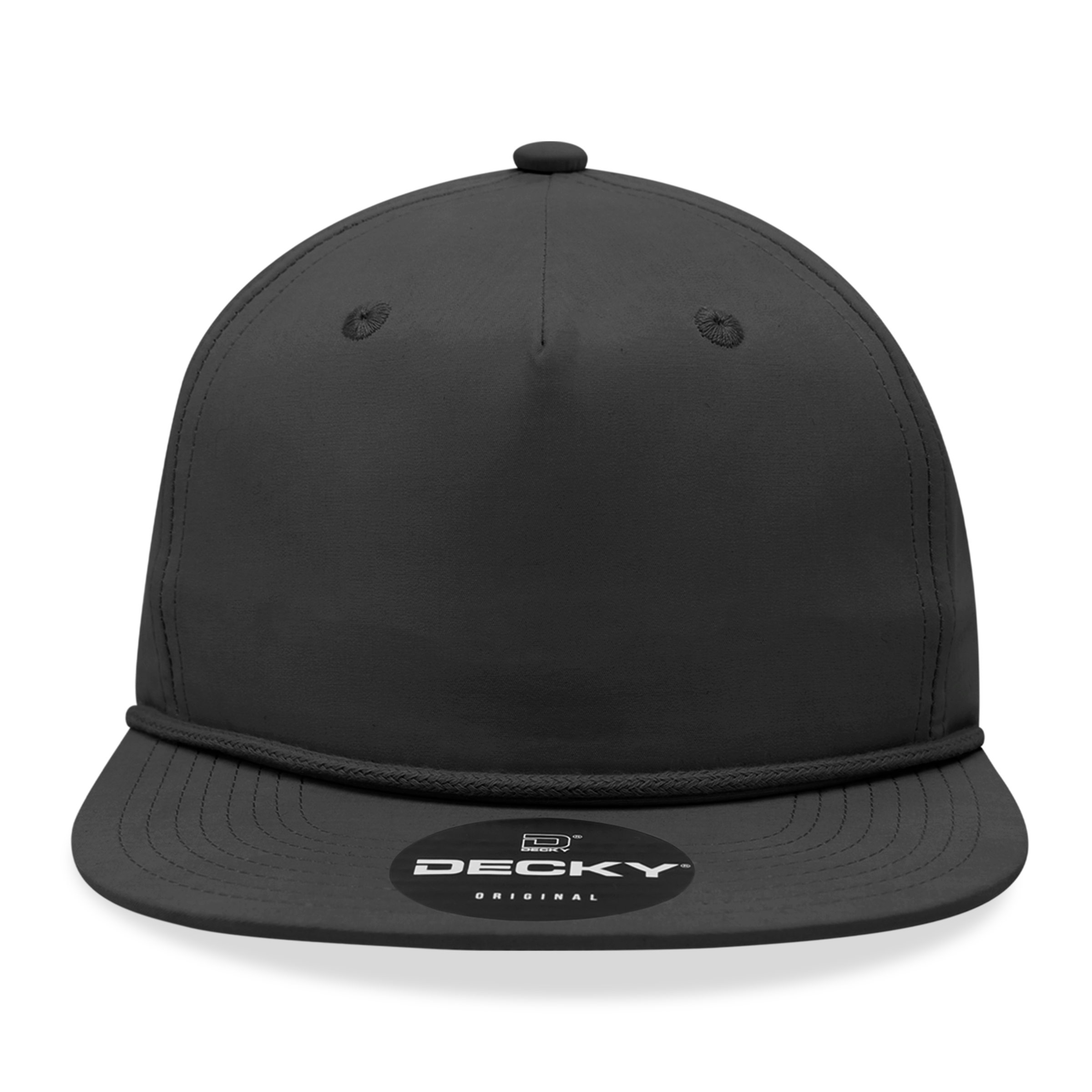 Decky 6032 Classic Rope Cap, 5 Panel Flat Bill Hat, Snapback — The Park Wholesale Caps