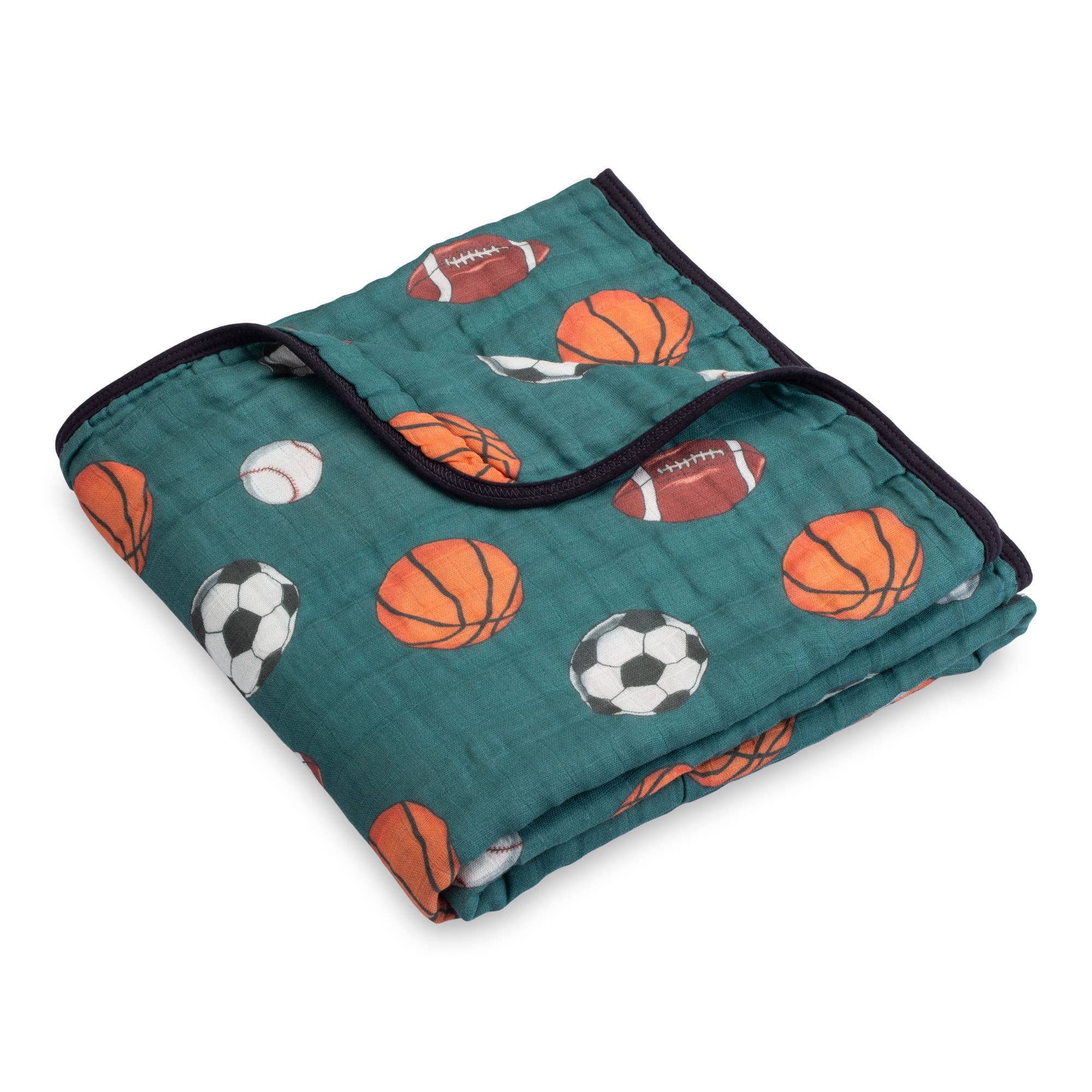 Muslin Quilt Baby & Kids Blanket Little Athlete Sporty — LollyBanks Baby Blanket