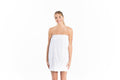Seersucker Spa Wrap - White — Bella Sleep + Spa