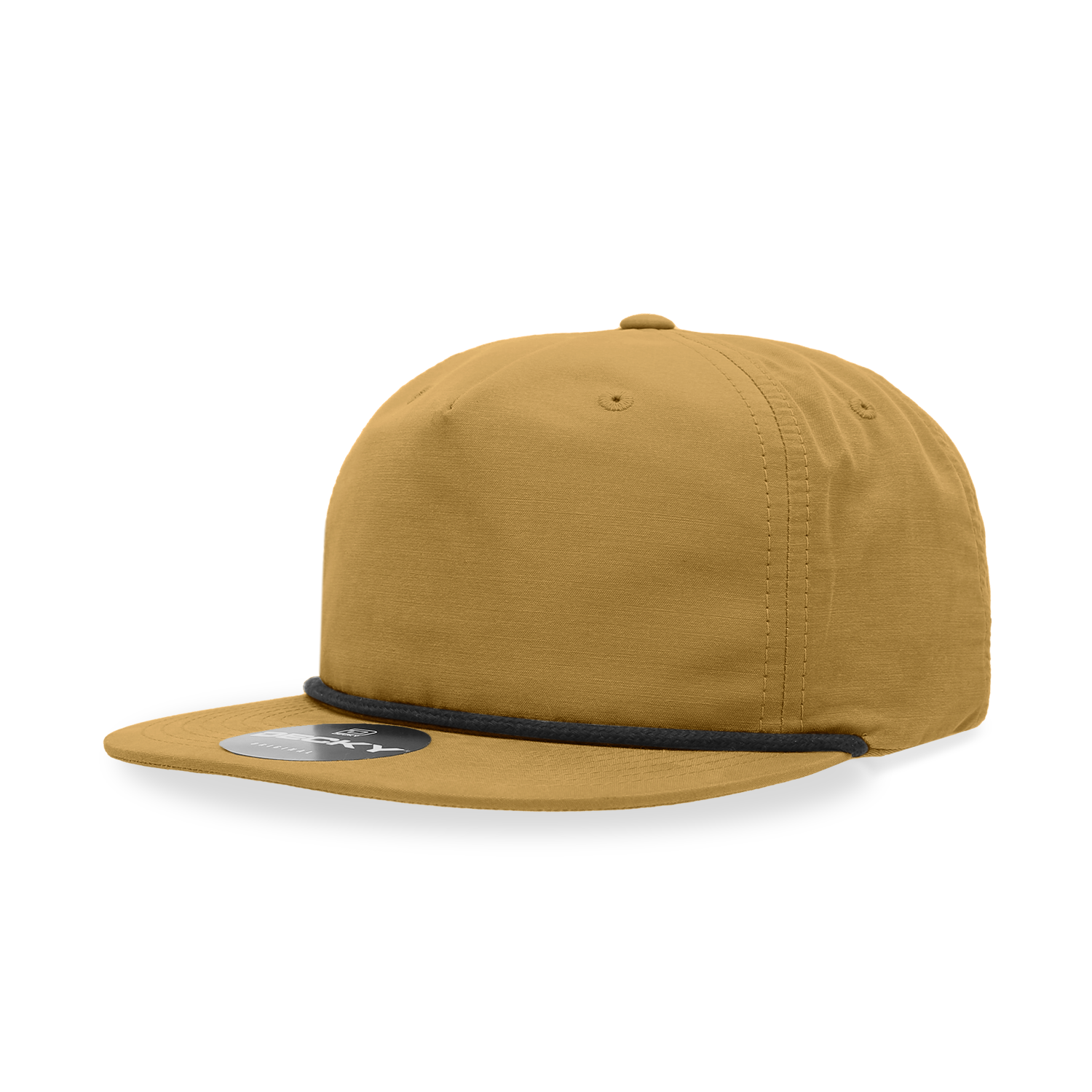 Decky 6032 Classic Rope Cap, 5 Panel Flat Bill Hat, Snapback — The Park Wholesale Caps