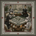 All Paws, No Pause Mahjong Mat | Schnauzer | Paws & Tiles Collection - PREORDER — Told in Tiles