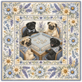 Pug & Petals — Pug Mahjong Mat | Paws & Tiles Collection - Premium Mahjong from Told in Tiles - Just $80! Shop now at Pat's Monograms
