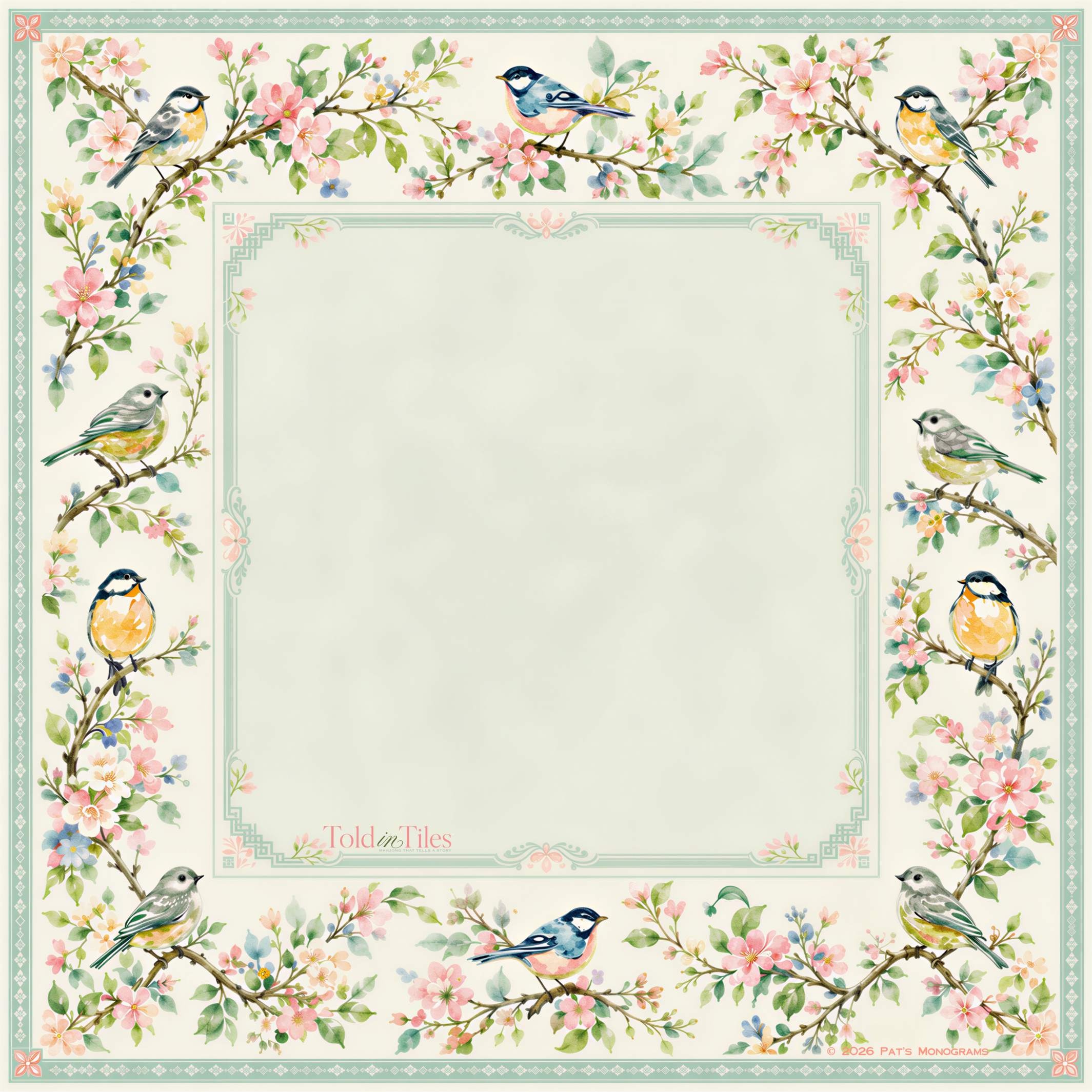 Garden Canopy — Mahjong Mat - PREORDER — Told in Tiles