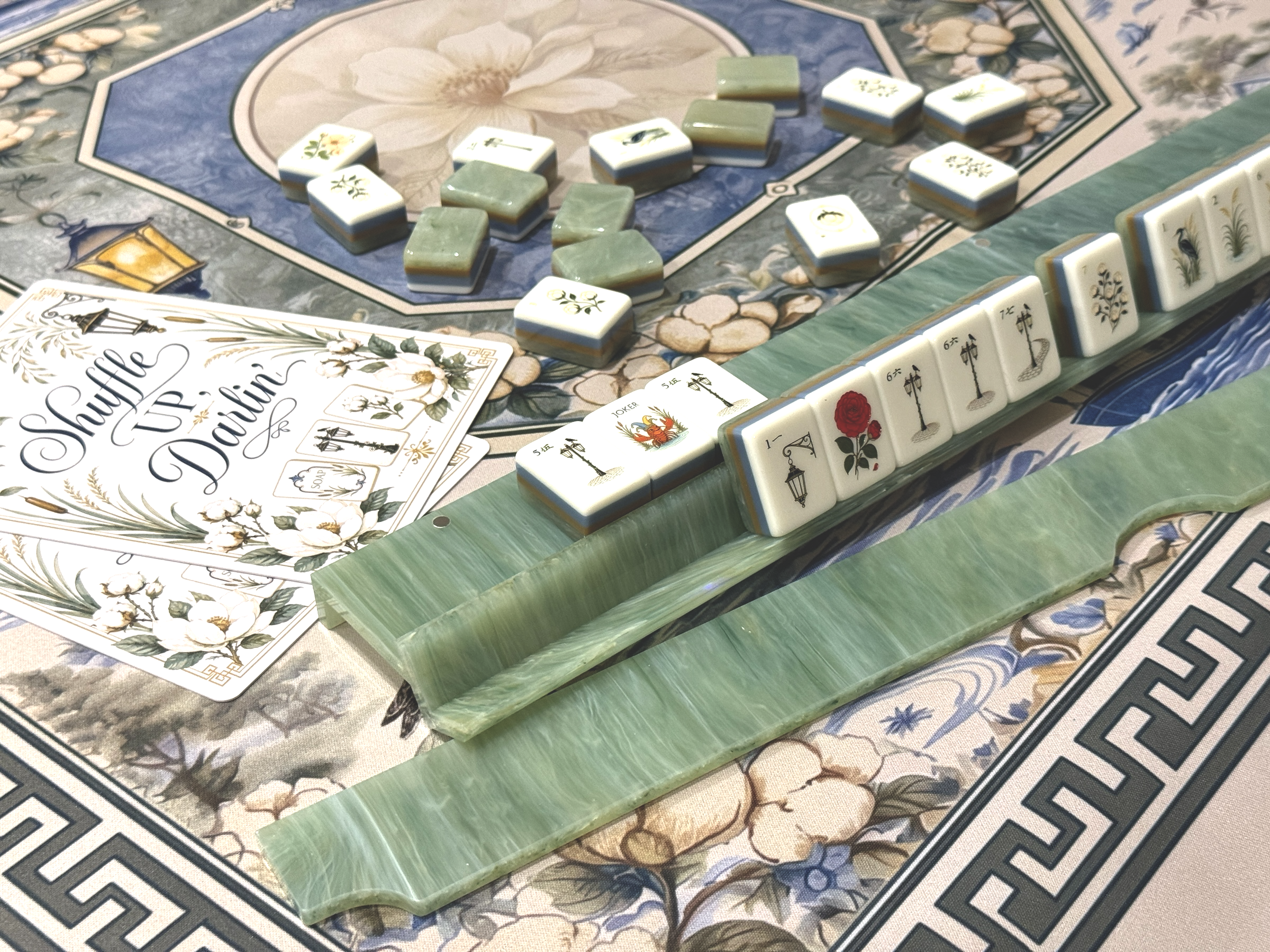Mahjestic South Racks — The Page Turner Collection — Told in Tiles Mahjong