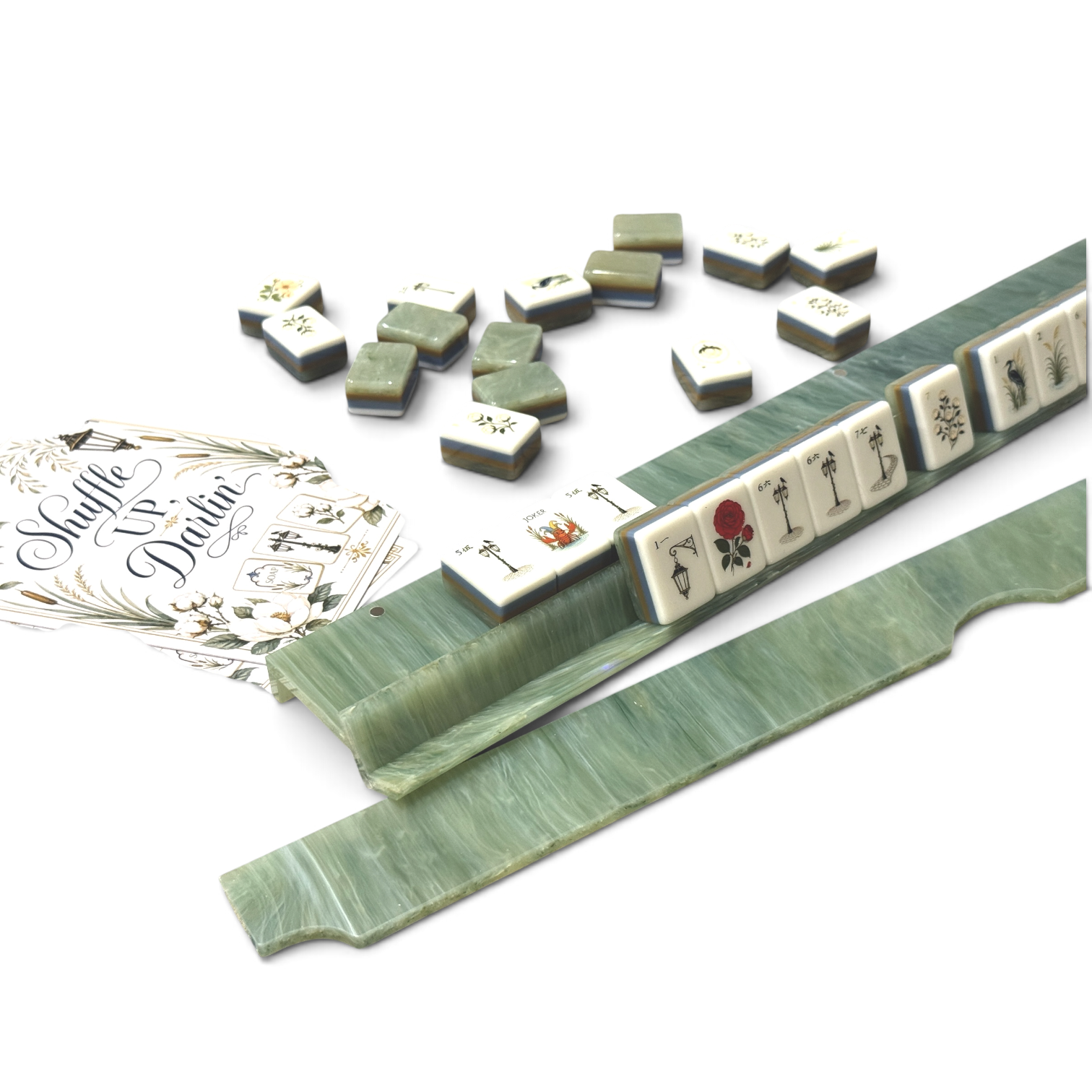Mahjestic South Racks — The Page Turner Collection — Told in Tiles Mahjong