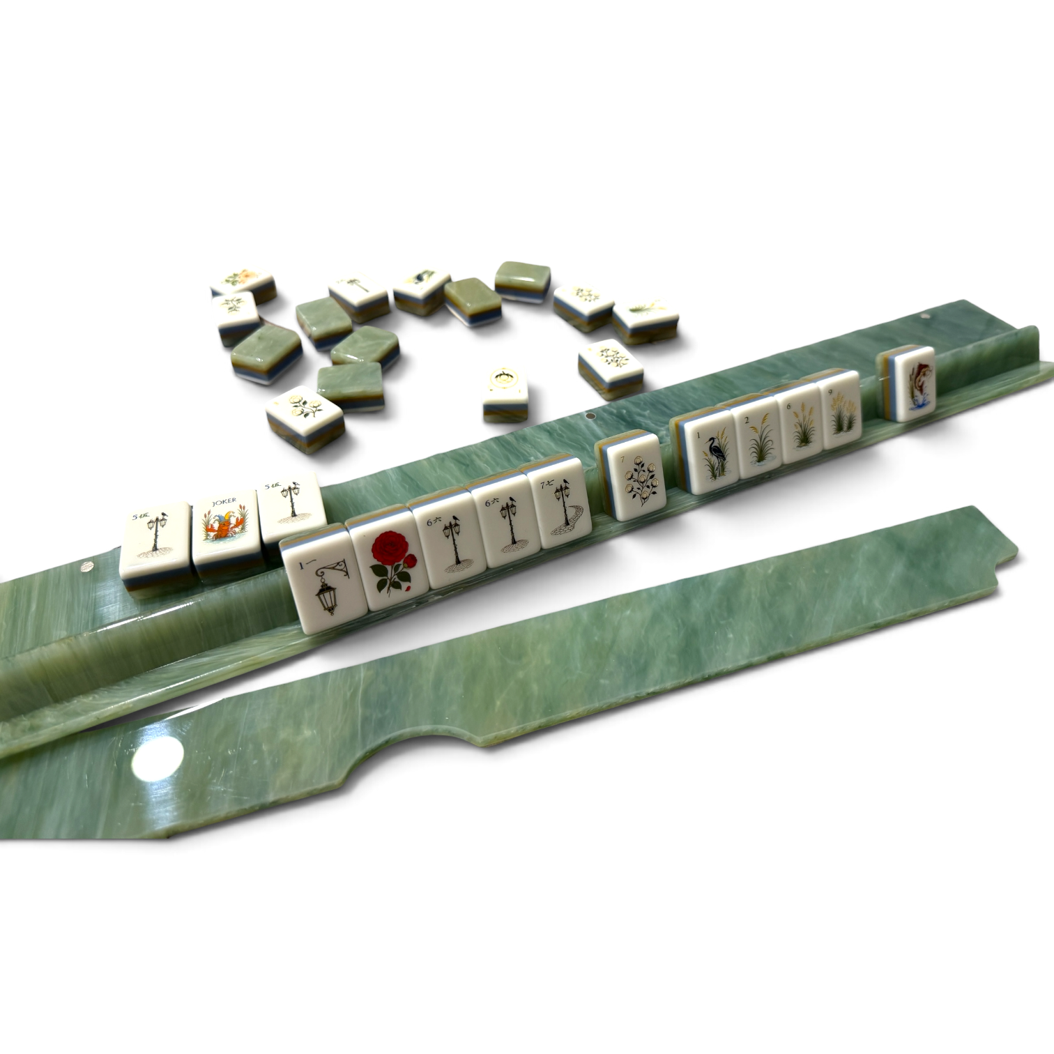 Mahjestic South Racks — The Page Turner Collection — Told in Tiles Mahjong