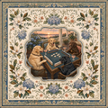 Sunset on the Bay Mahjong Mat | Labrador | Paws & Tiles Collection - PREORDER — Told in Tiles