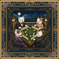 The White Tie Affair Mahjong Mat | Westie | Paws & Tiles Collection - PREORDER — Told in Tiles