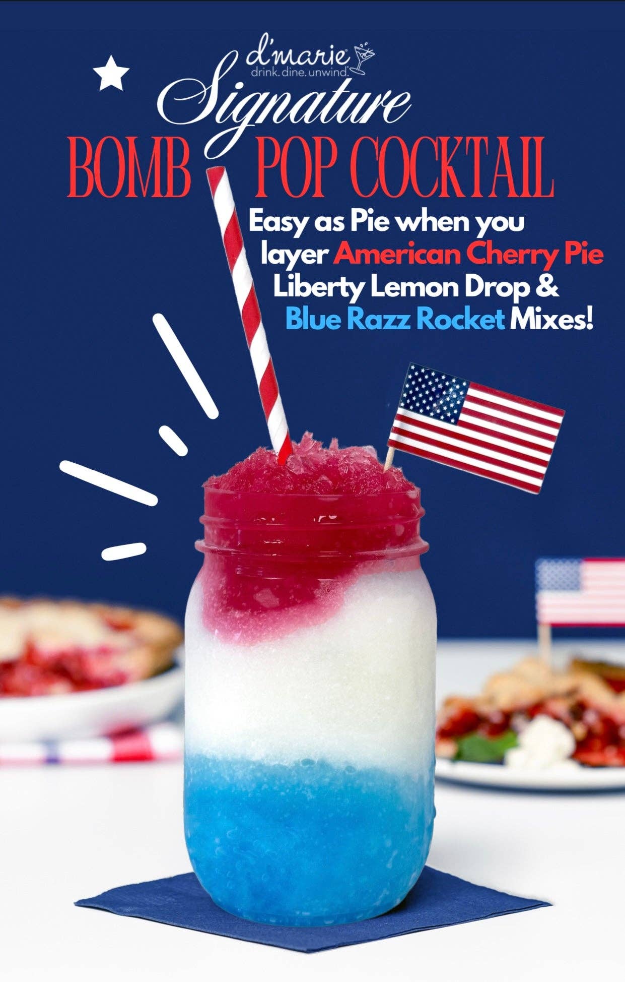 Liberty Lemon Drop Cocktail - Ready-To-Freeze Cocktail — d'marie inc. drink mix