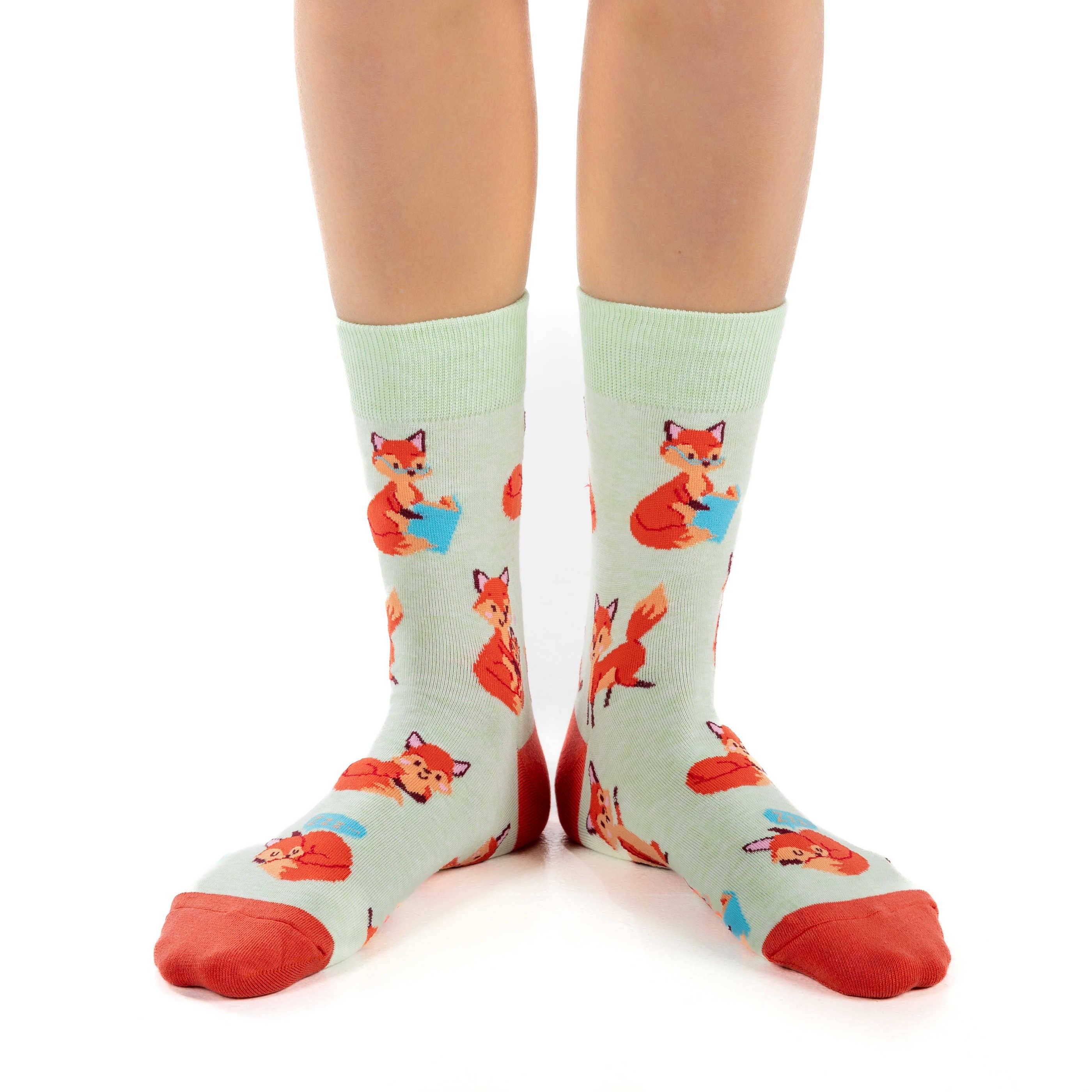 Women's Cute Fox Socks — Good Luck Sock