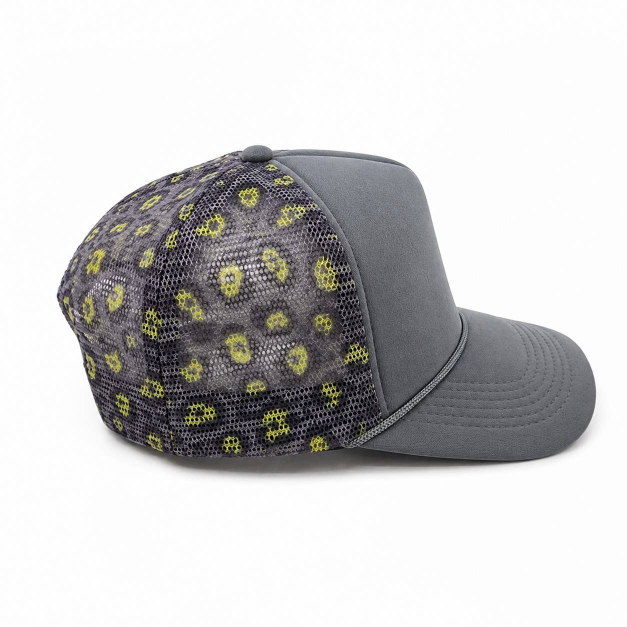 Leopard Pattern Mesh Foam Trucker Hat — Hatzzi Hats & Caps