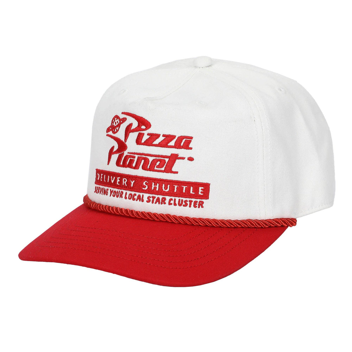 Toy Story Pizza Planet white red snapback hat licensed Disney Pixar