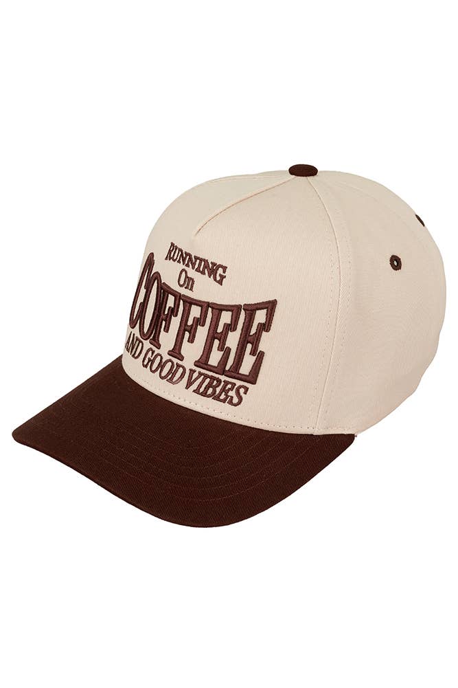C.C RUNNING ON COFFEE AND GOOD VIBES Trucker Cap — Hana