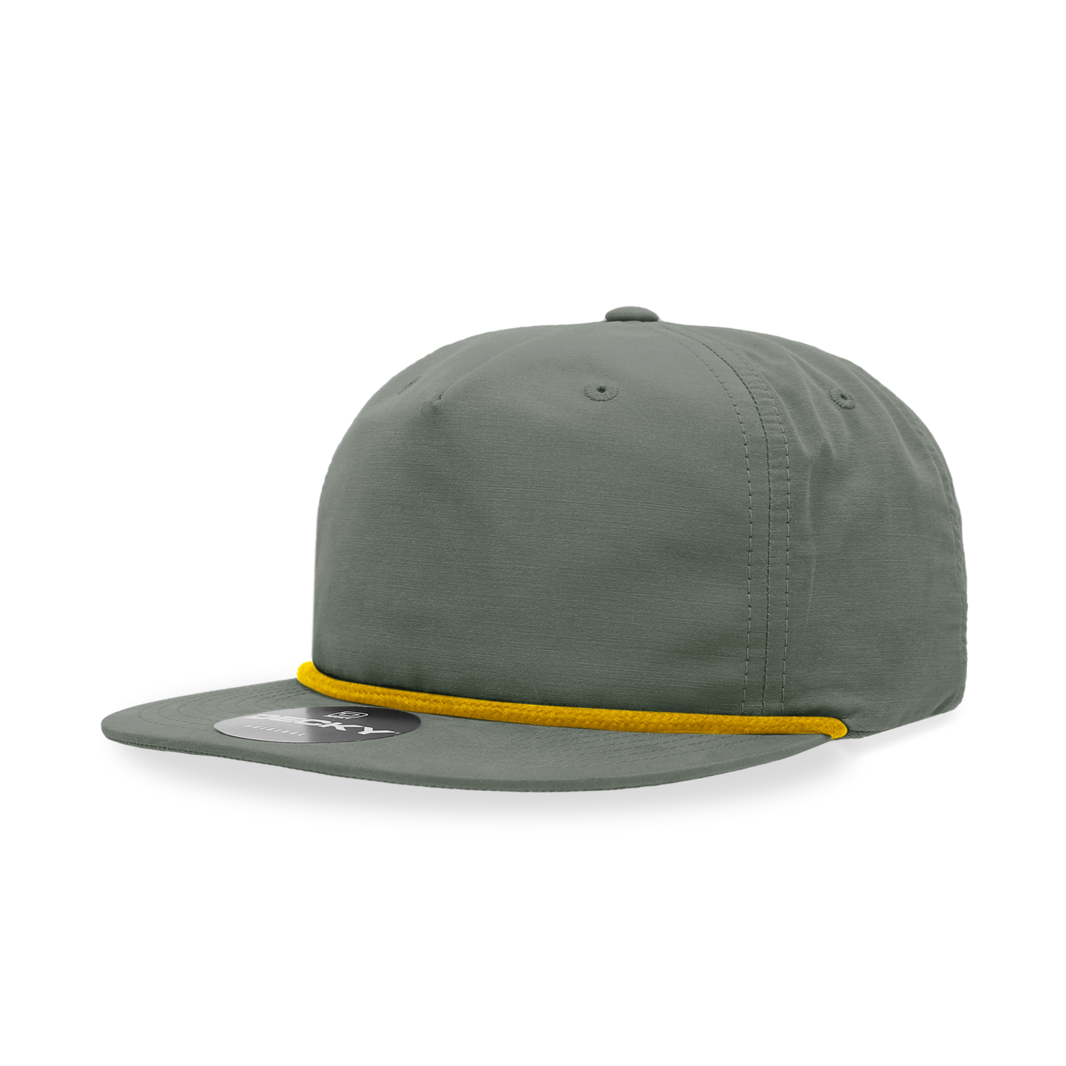 Decky 6032 Classic Rope Cap, 5 Panel Flat Bill Hat, Snapback — The Park Wholesale Caps