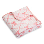 Muslin Quilt Baby & Kids Blanket Beautiful Bows — LollyBanks Baby Blanket