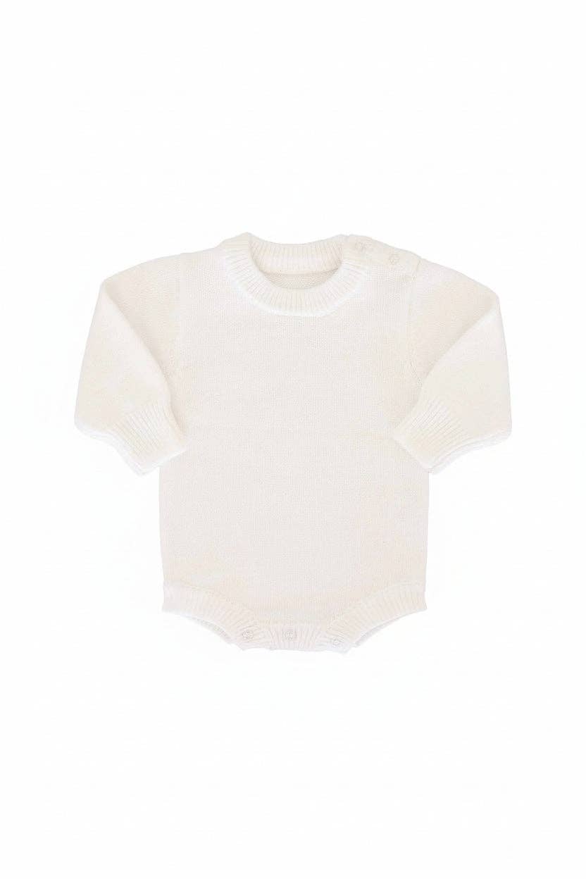 Knit Sweater Bubble Romper — Caden Lane